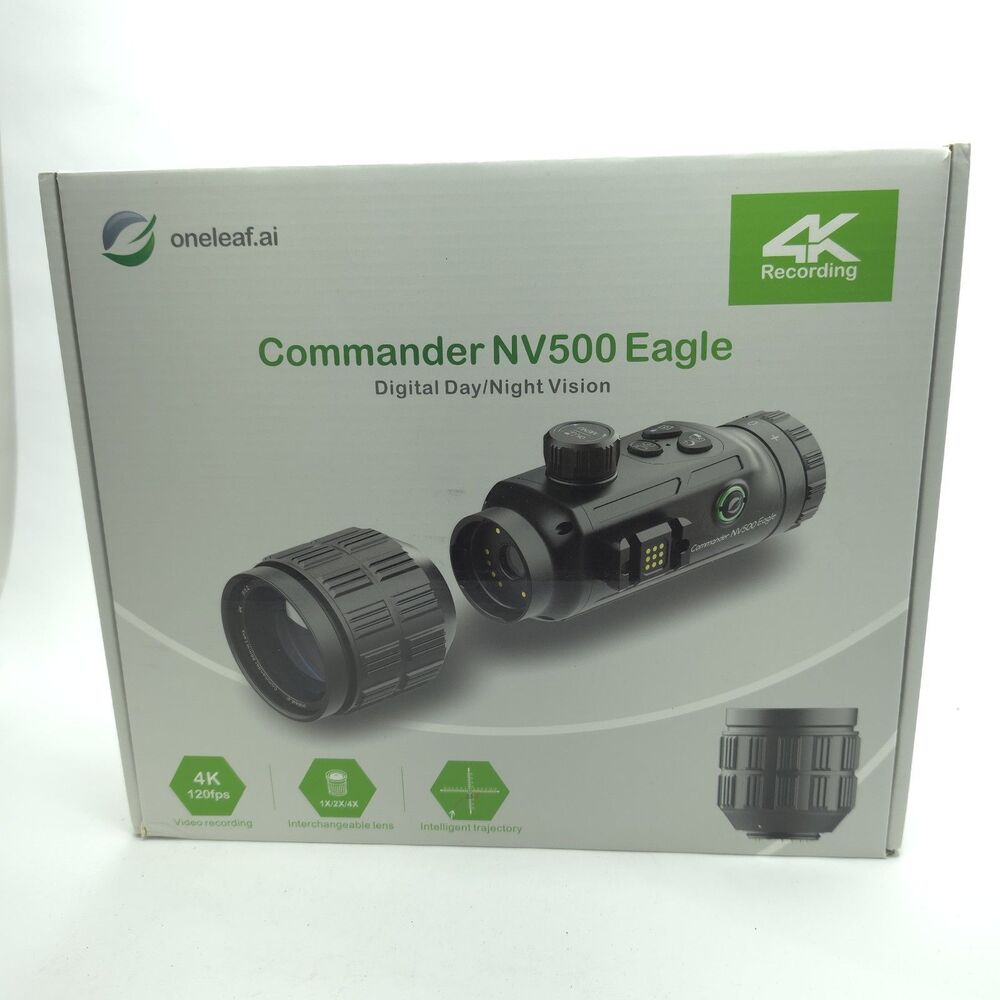 Oneleaf.ai NV500 Commander Eagle 4K Digital Day/Night Scope LRF & IR 50mm Lens